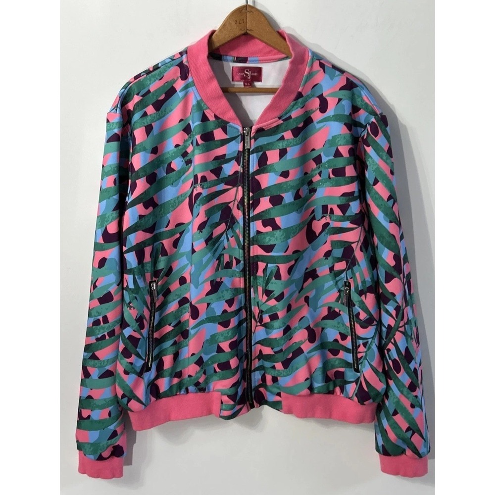 Women's Sassy Jones Full Zip Bomber Jacket Sz XL